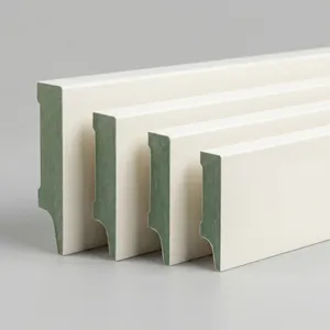 MDF Gladde Plint RAL9010 afgelakt